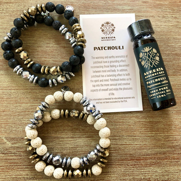 Strength and Stability Patchouli Hematite Gift Set